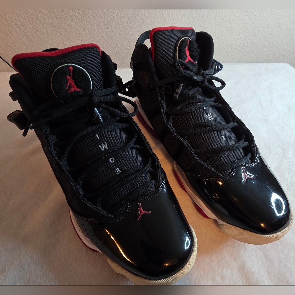 Air Jordan Retro Black & Red Jumpman Sneakers